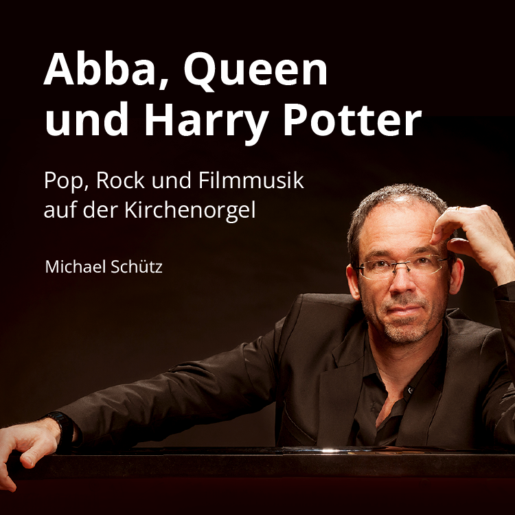 Michael Schütz im schwarzen Anzug; Abba, Queen und Harry Potter - Pop, Rock und Filmmusik auf der Kirchenorgel