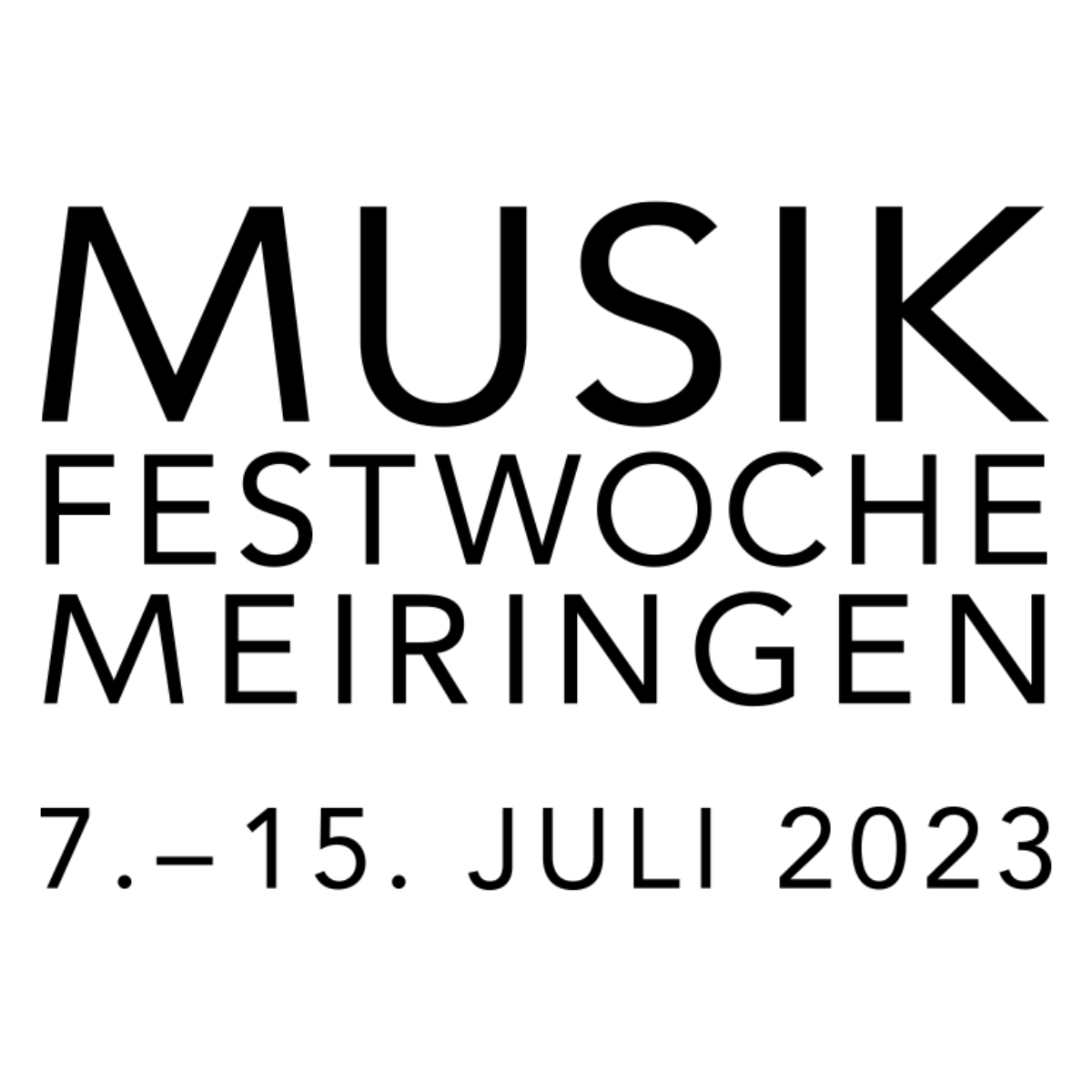 Musikfestwoche Meiringen 7.-15.Juli 2023