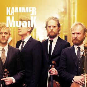 Danish String Quartet, links oben Schriftzug Kammer Musik