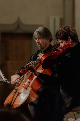 Cellist Ivan Monighetti und Bratschist Ettore Causa
