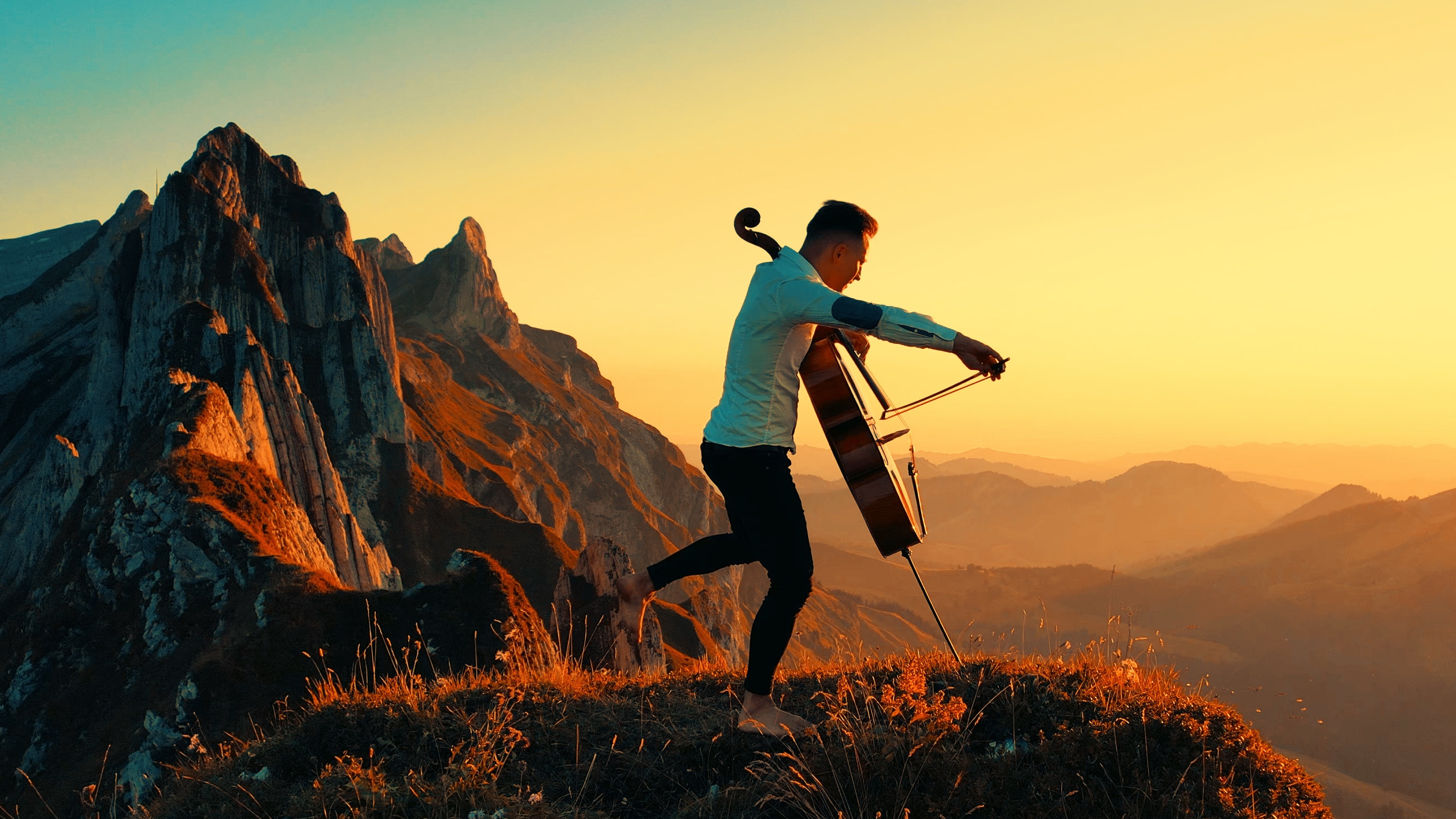 Jodok Cello Konzert «CelloScapes»: Spektakel mit Naturbildern